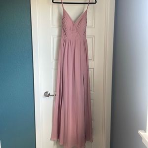 Dusty rose bridesmaid dress